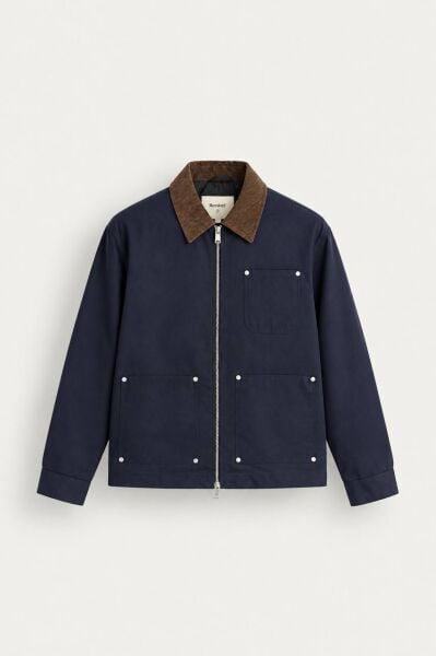 Erkek Heritage Yaka Detaylı Ceket Laci̇vert - XL