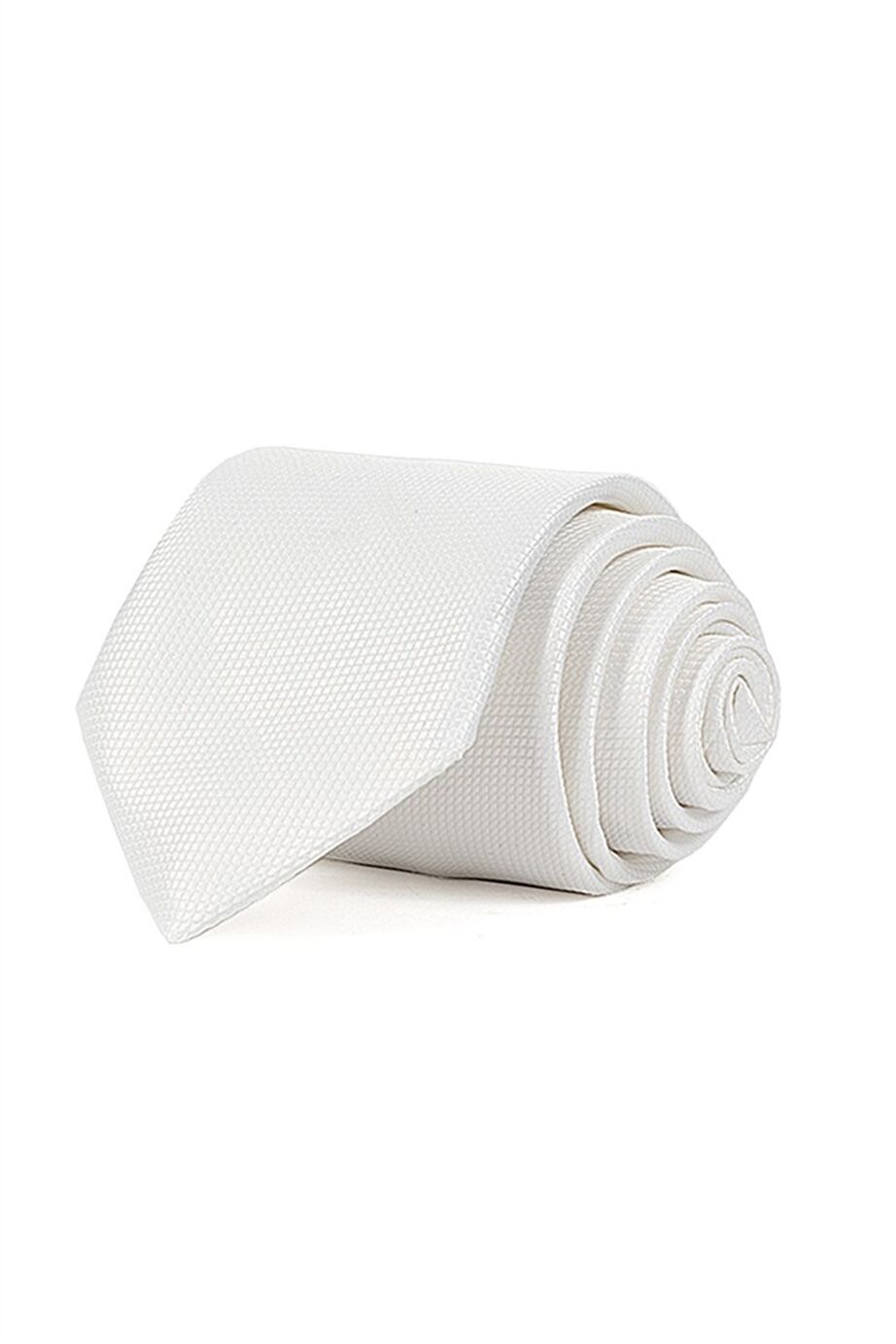 Erkek Beyaz Armürlü Mendilli Kravat Beyaz