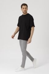 Oversize Unisex Siyah Basic T-shirt