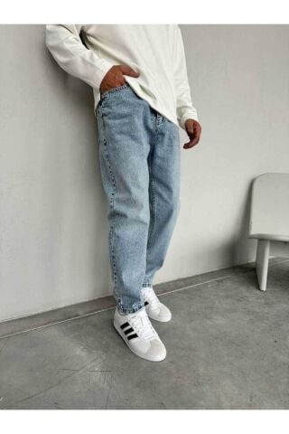 Erkek Rahat Kalıp Boyfriend Kot Pantolon Kar Yıkama - 33