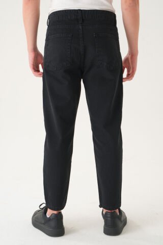 Normal Bel Boyfriend Jean | Bol Kesim Erkek Kot Pantolon Siyah 2 - 34