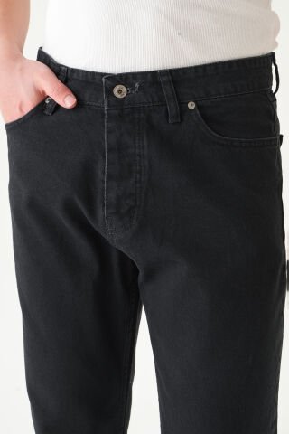 Normal Bel Boyfriend Jean | Bol Kesim Erkek Kot Pantolon Siyah 2 - 32