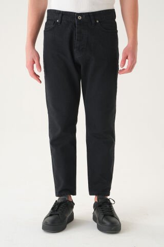 Normal Bel Boyfriend Jean | Bol Kesim Erkek Kot Pantolon Siyah 2 - 30