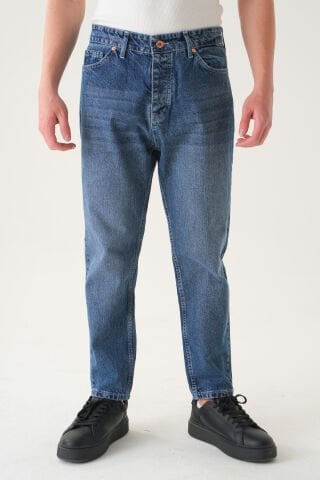 Normal Bel Detaylı Boyfriend Jean | Bol Kesim Erkek Kot Pantolon 36