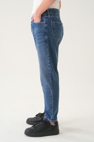 Normal Bel Detaylı Boyfriend Jean | Bol Kesim Erkek Kot Pantolon