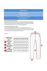 Erkek Boyfriend Yüksek Bel Bilek Boy Kot Pantolon