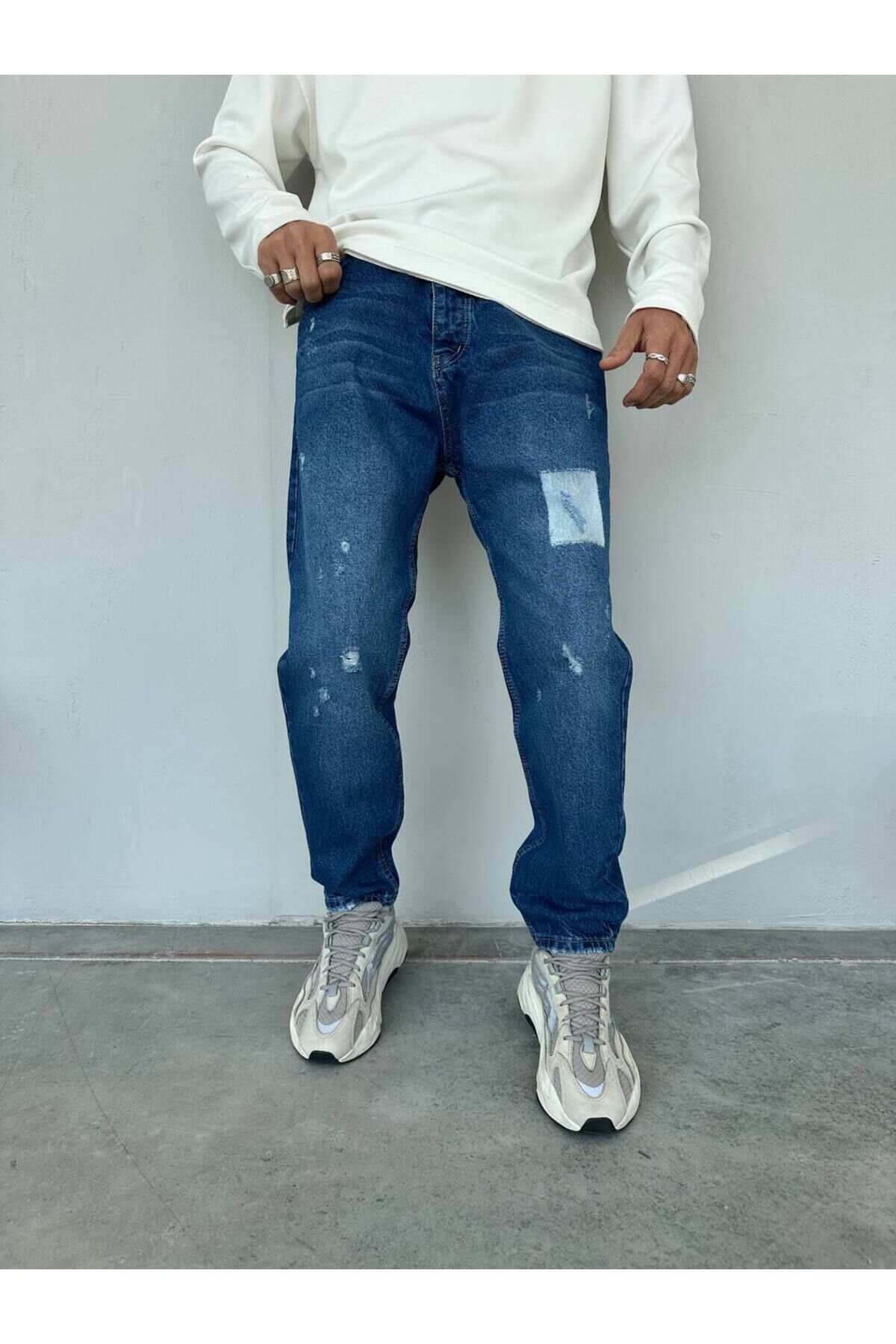 Erkek Rahat Kalıp Boyfriend Kot Pantolon