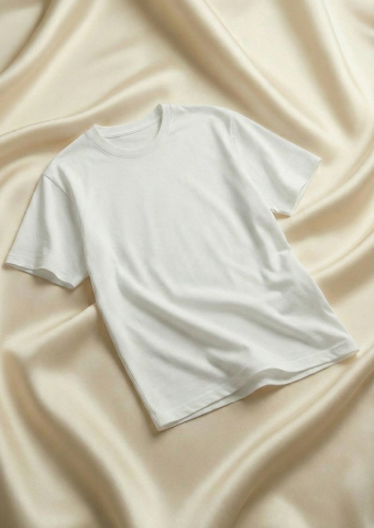 Beyaz Premium Oversize Basic T-shirt Gambocci Essential
