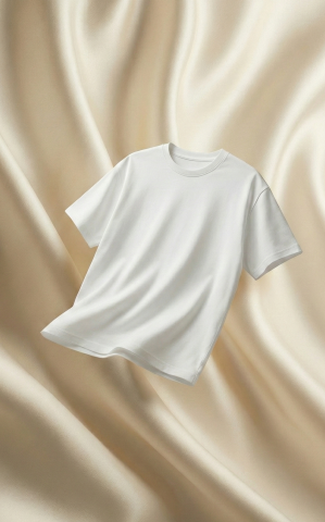 Beyaz Premium Oversize Basic T-shirt Gambocci Essential