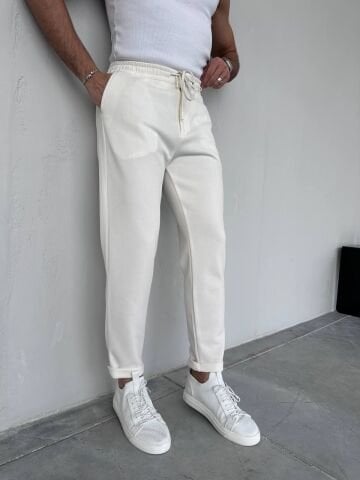 Erkek Slim Fit Yeni Sezon Kumaş Pantolon L