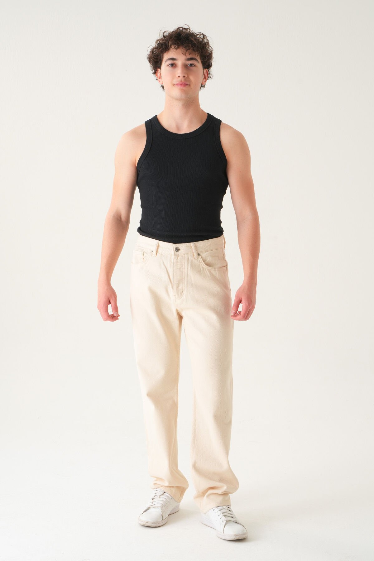 Slim Fit Atlet | Triko Kumaş T-shirt  Erkek Si̇yah - L