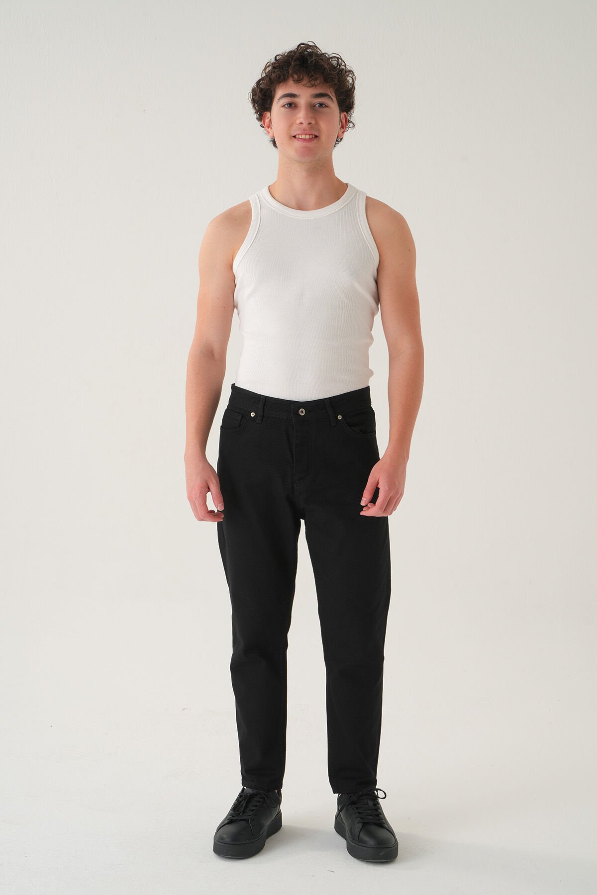 Slim Fit Atlet | Triko Kumaş T-shirt  Erkek Beyaz - L