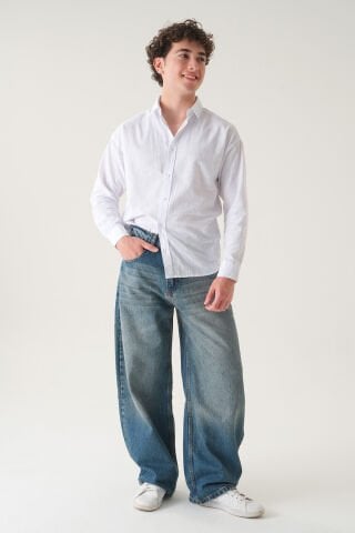Normal Bel Baggy Jean | Ekstra Bol Kesim Erkek Kot Pantolon