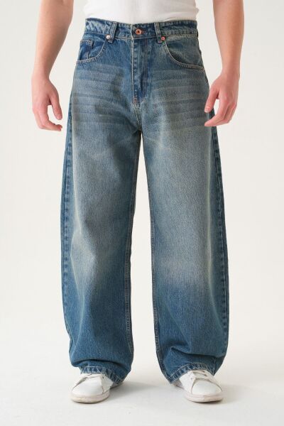 Normal Bel Baggy Jean | Ekstra Bol Kesim Erkek Kot Pantolon L