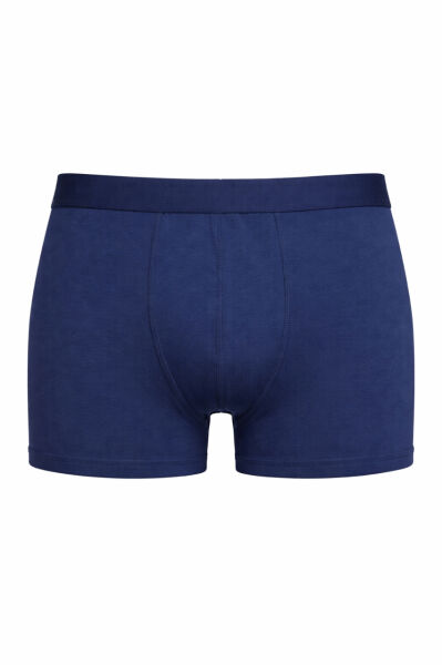 Erkek %95 Pamuklu Basic Düz Boxer 5'li Laci̇vert - 2XL