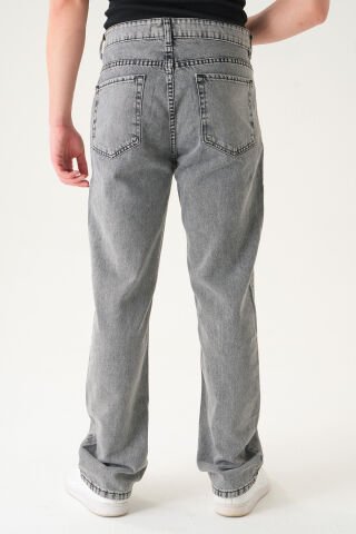 Normal Bel Baggy Jean | Bol Kesim Erkek Kot Pantolon Gri̇ - 31
