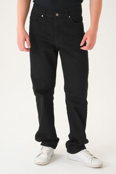 Normal Bel Baggy Jean | Bol Kesim Erkek Kot Pantolon Si̇yah - 36