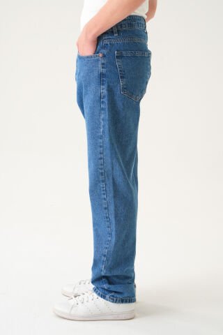 Normal Bel Baggy Jean | Bol Kesim Erkek Kot Pantolon Laci̇vert - 30