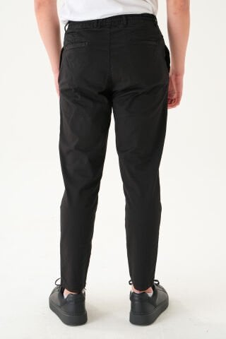 Likralı İpli Gabardin Kumaş | Slim Fit Erkek Pantolon